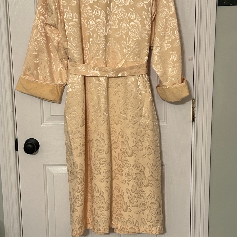 Vintage 80s Victorias Secret Gold Label Robe Lined Size Medium/Large EUC Rare - Picture 8 of 16